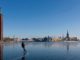 Stockholm im Winter Schlittschuh laufen